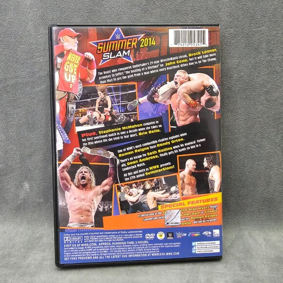 Wwe Wrestling Summer Slam 2014 DVD Region 1 Ntsc B2-26 - Picture 2 of 3